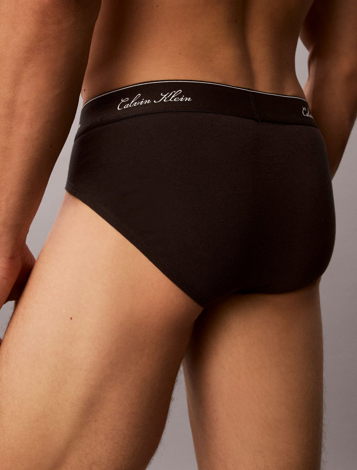 Calvin Klein Icon Cotton Stretch Script 3-Pack Hip Brief