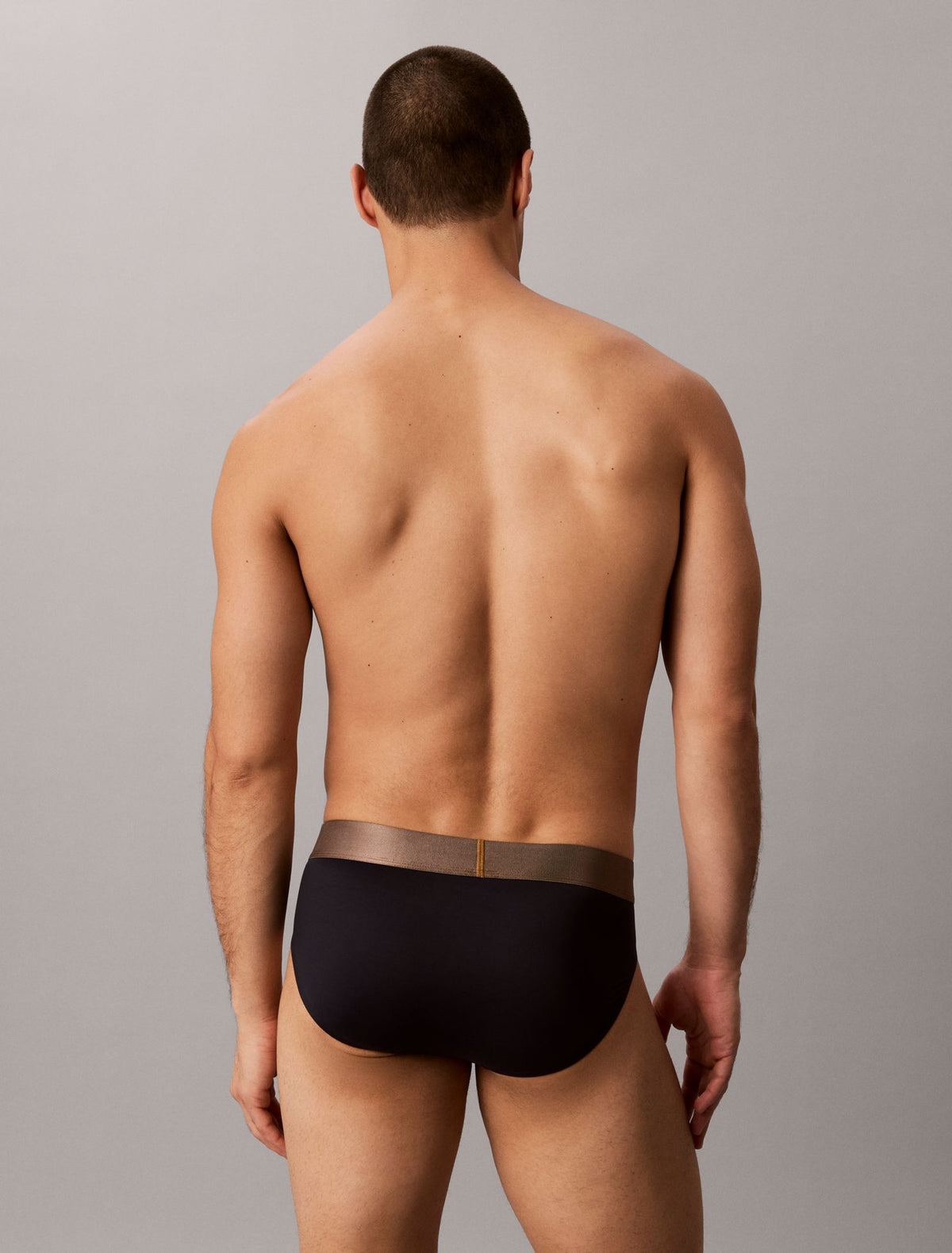 Calvin Klein Brushed Microfiber Stretch Bronze Hip Brief