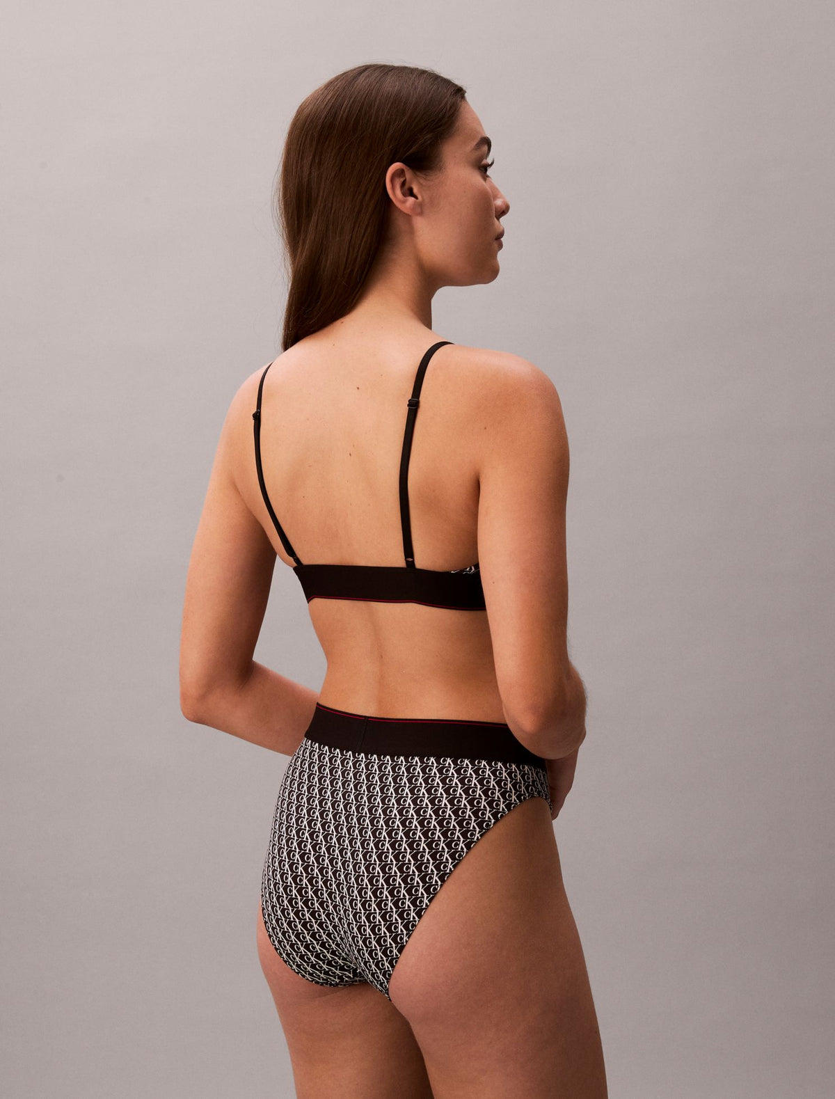 Calvin Klein Graphic Monogram Microfiber Stretch Unlined Bralette