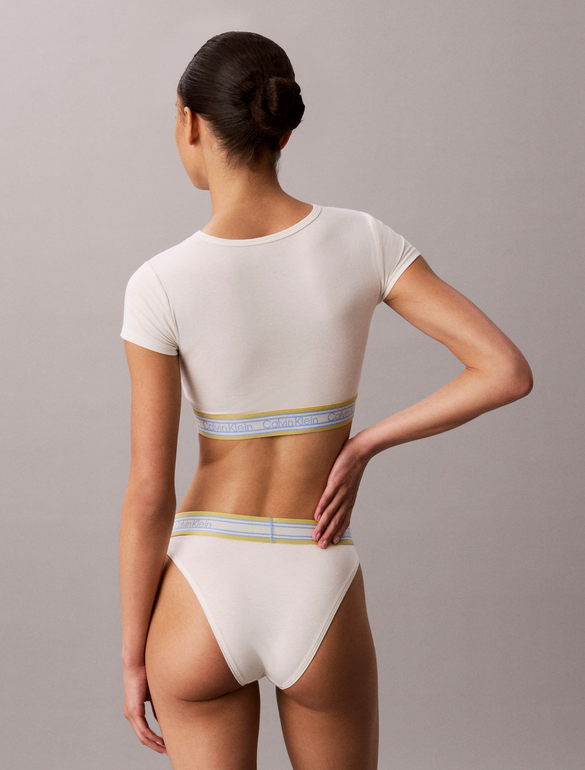 Calvin Klein Icon Cotton Modal Stripe Lightly Lined T-Shirt Bralette