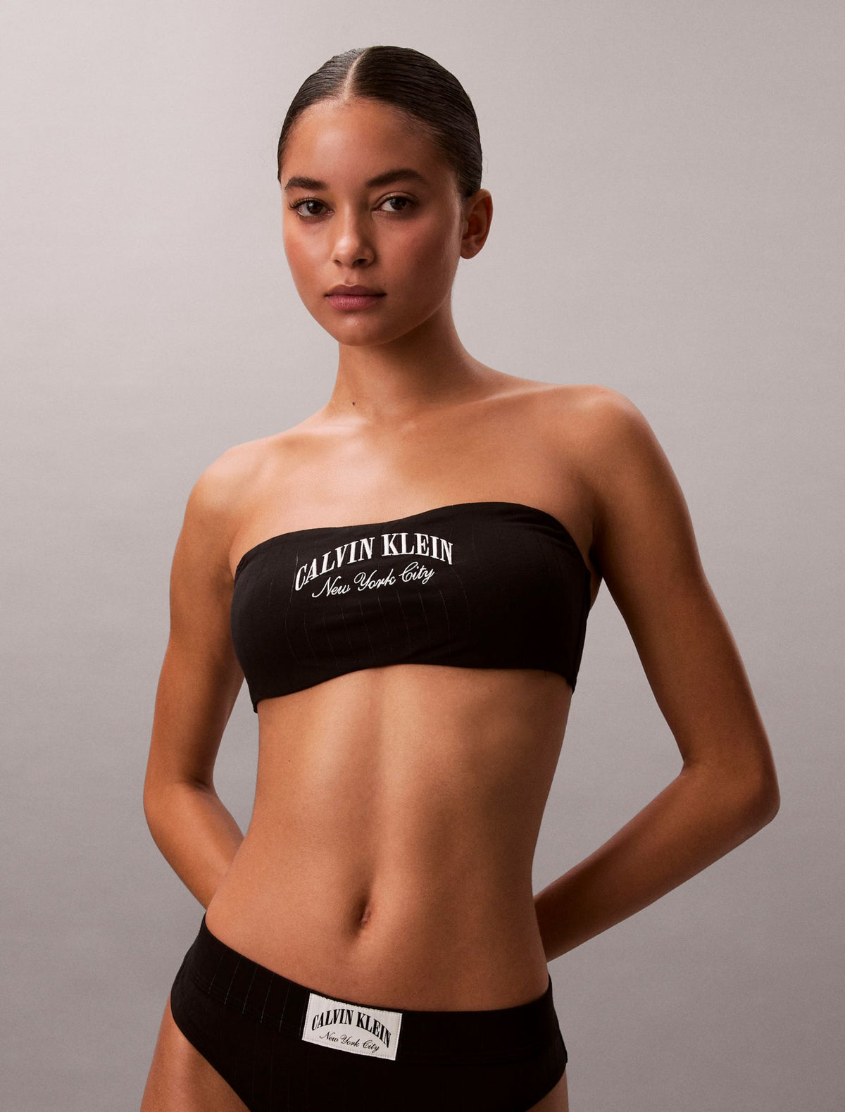 Calvin Klein Heritage Classic Cotton Stretch Lightly Lined Bandeau Bralette