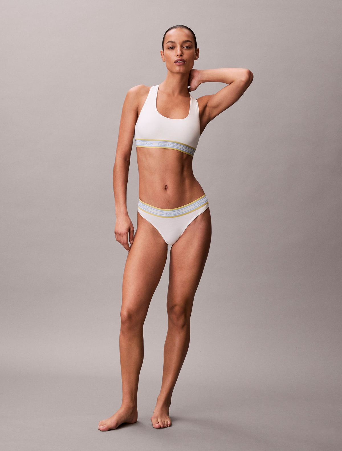 Calvin Klein Icon Cotton Modal Stripe Unlined Bralette