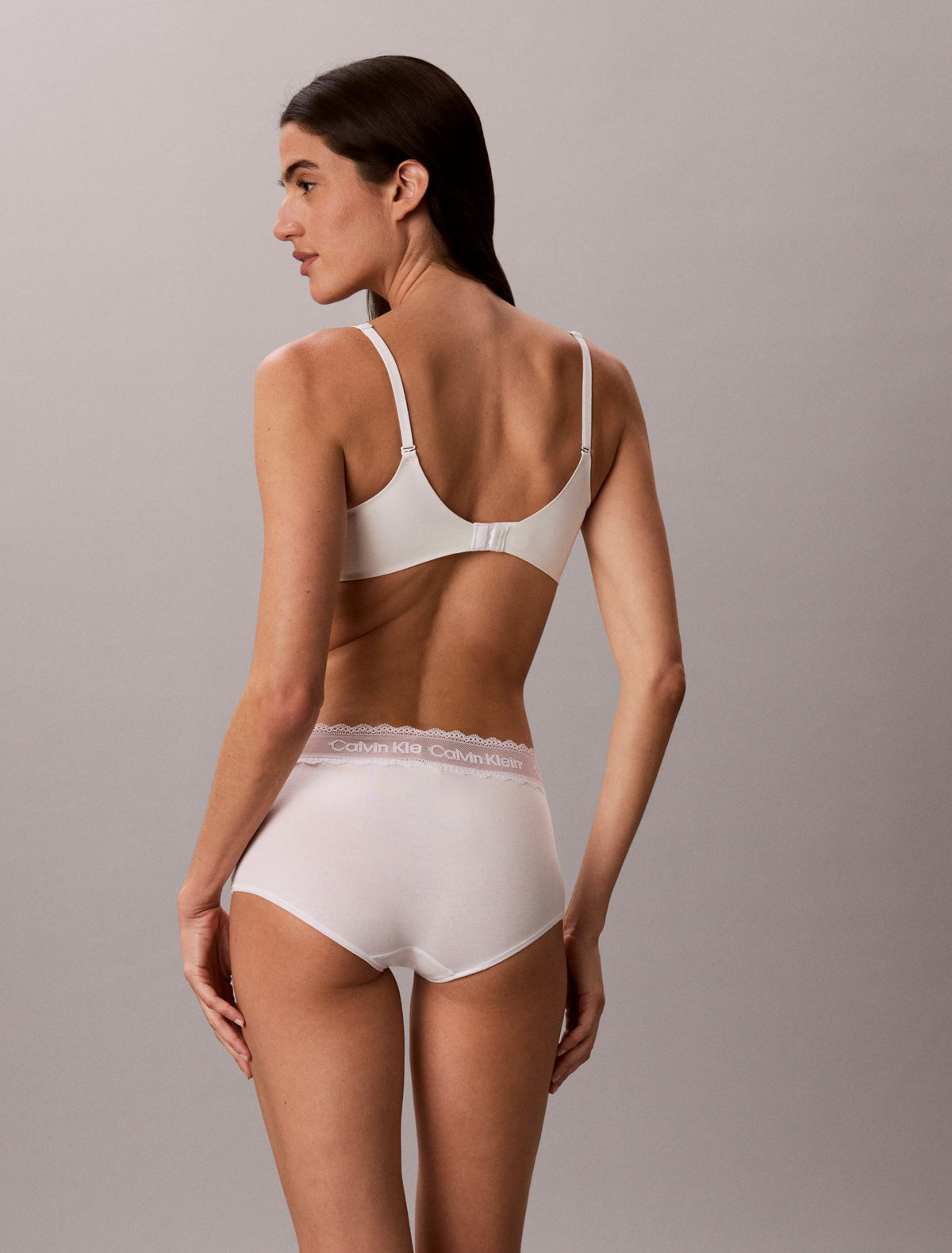 Calvin Klein Icon Cotton Lace Trim Boyshort