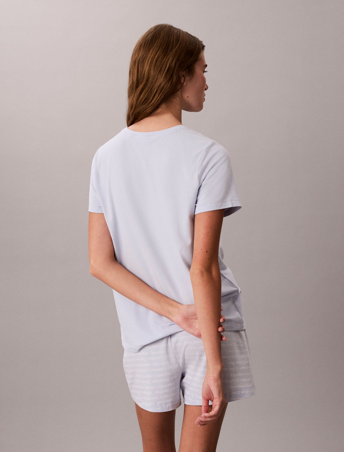 Calvin Klein Viscose Cotton Blend Tee and Shorts Set