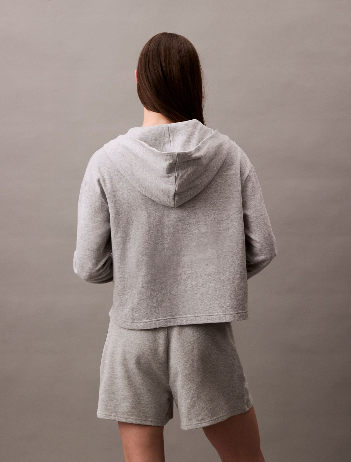 Calvin Klein Icon Cotton Terry Zip Sleep Hoodie