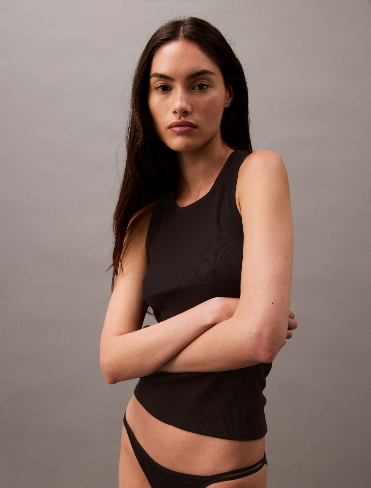 Calvin Klein Cotton Stretch Rib Tank Top