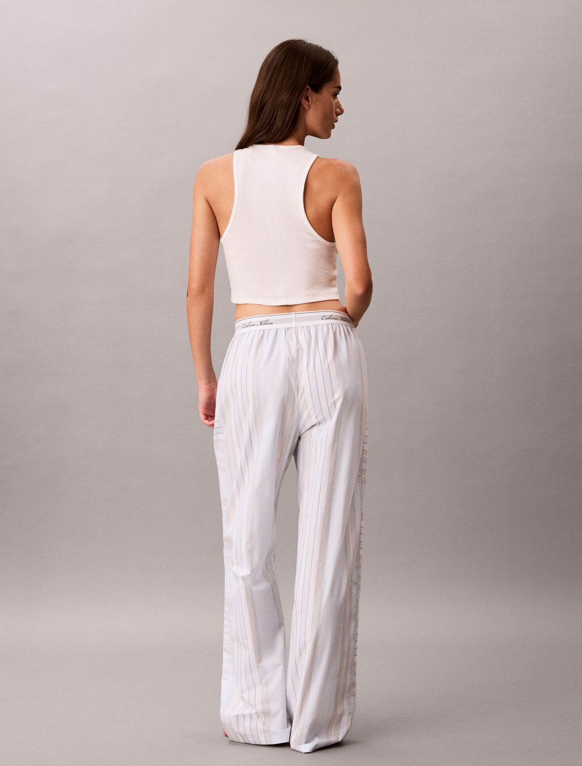 Calvin Klein Cotton Poplin Script Sleep Pants