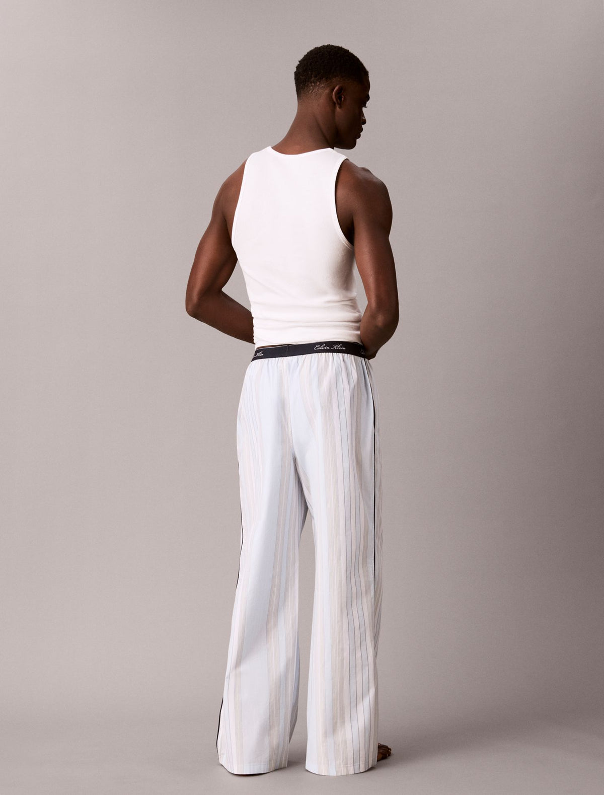Calvin Klein Cotton Poplin Script Sleep Pants