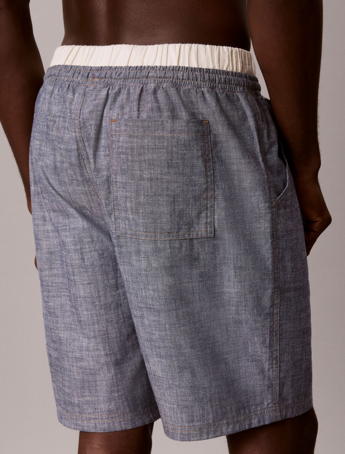 Calvin Klein Cotton Chambray Sleep Shorts