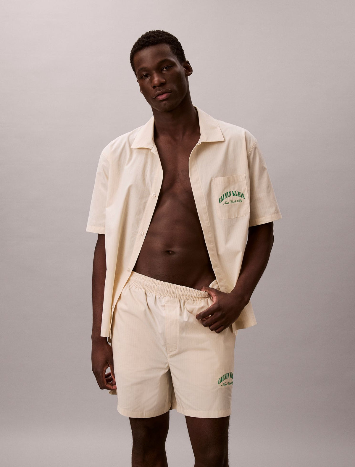 Calvin Klein Heritage Classic Cotton Poplin Sleep Shirt