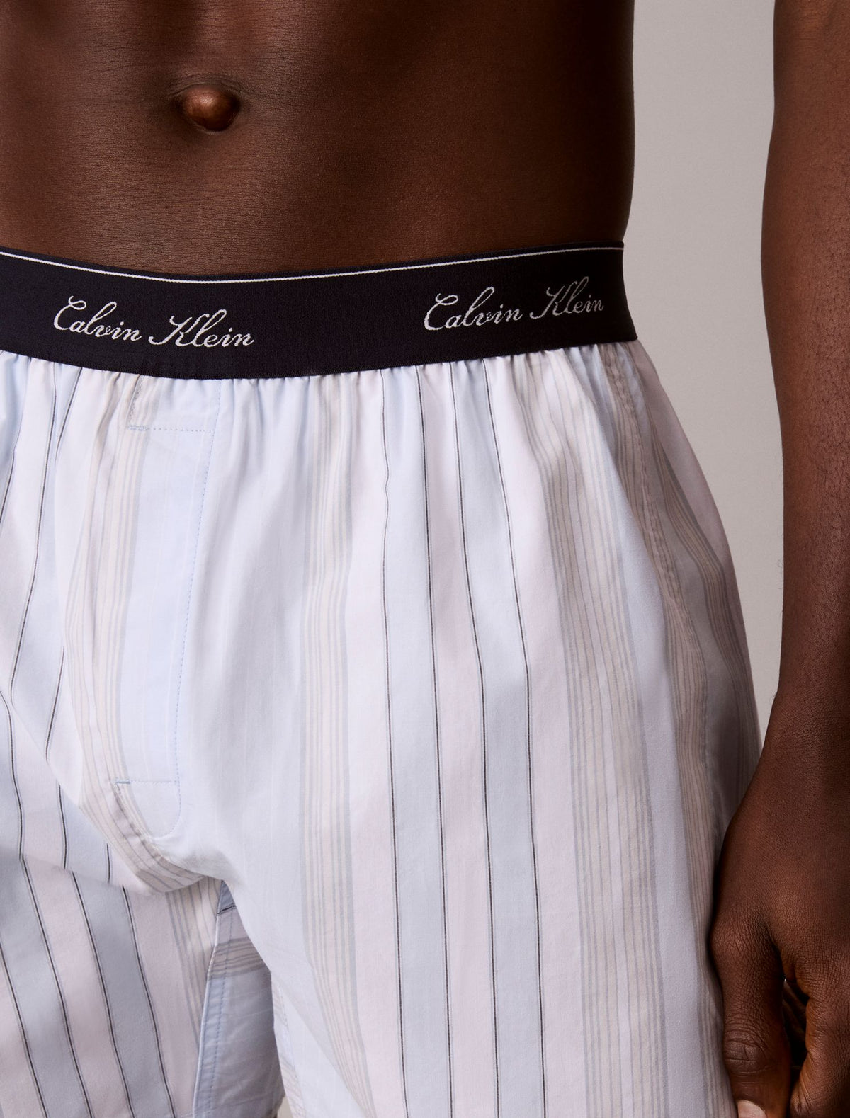 Calvin Klein Cotton Poplin Script Boxer