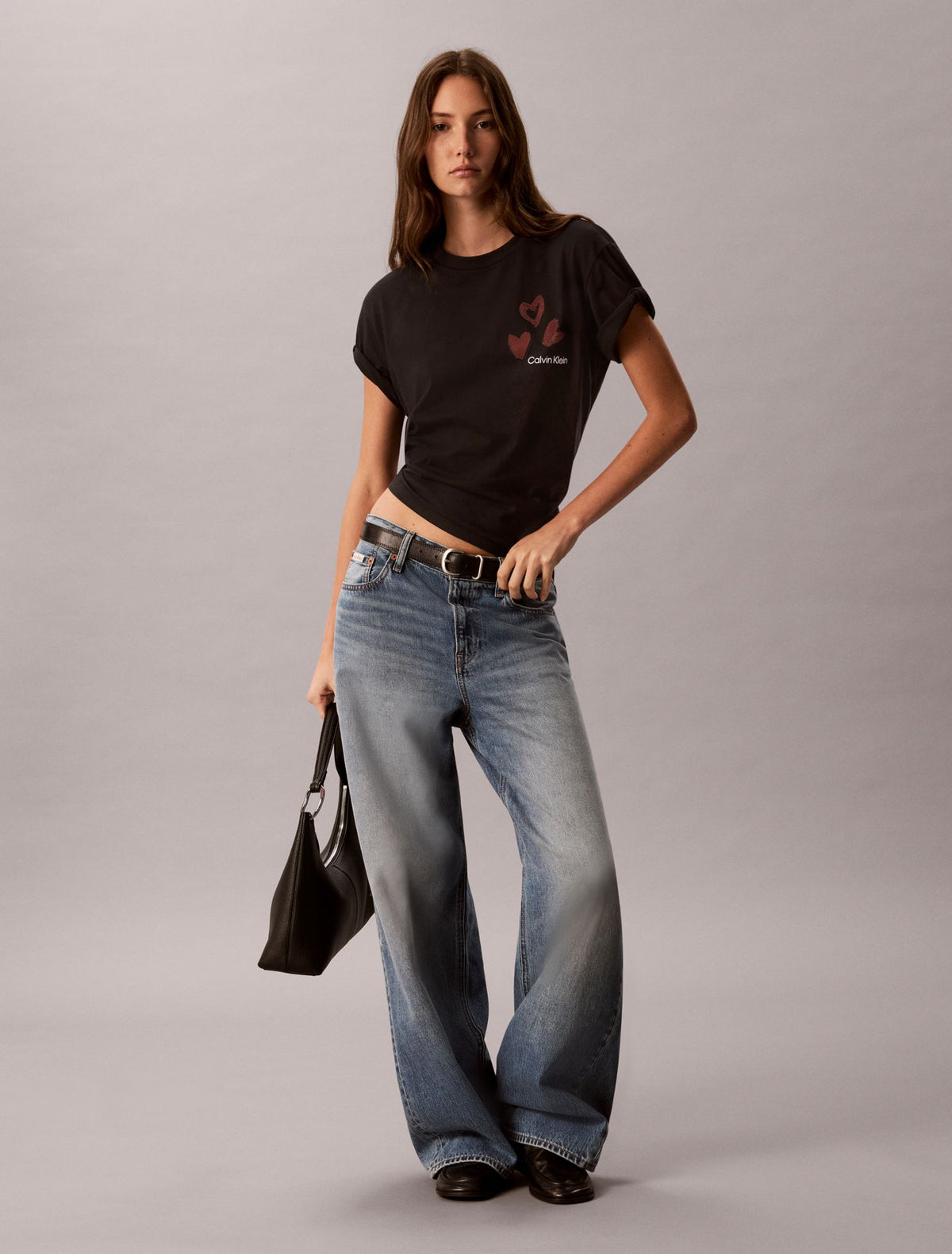 Calvin Klein Hearts Print Boxy Tee