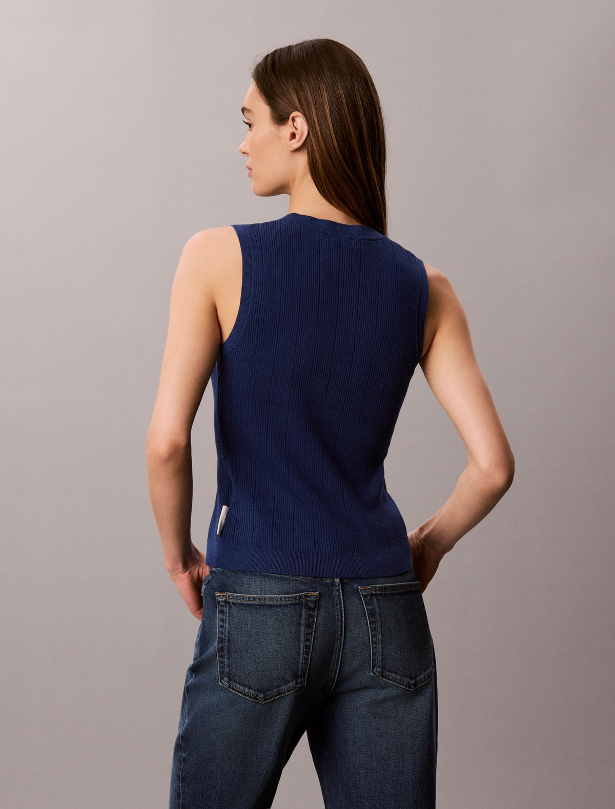 Calvin Klein Smooth Cotton Rib Tank Top