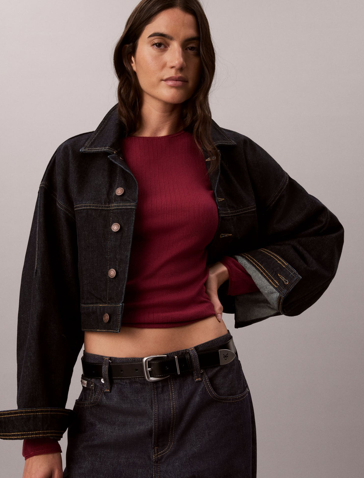 Calvin Klein Pointelle Knit Slim Tee