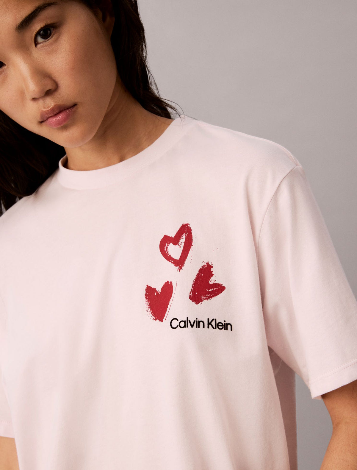 Calvin Klein Hearts Print Boxy Tee