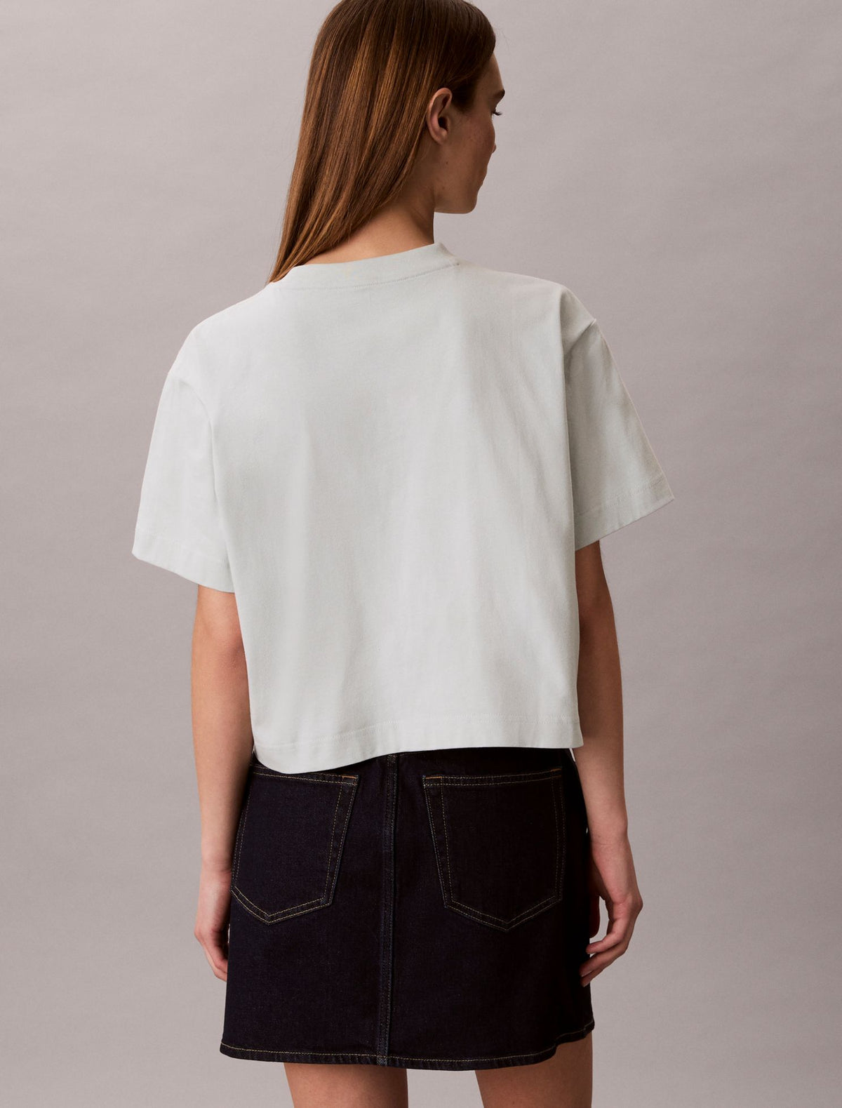 Calvin Klein Logo Font Graphic Boxy T-Shirt