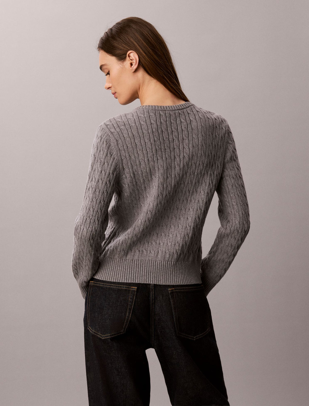 Calvin Klein Cable Knit Cardigan Sweater