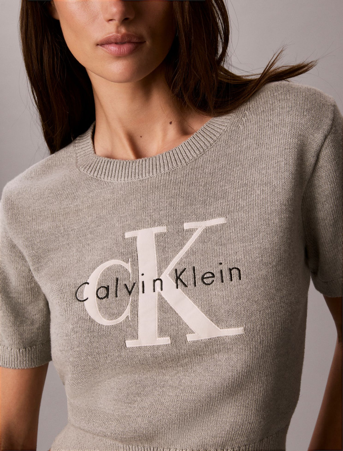 Calvin Klein Monologo Short Sleeve Sweater