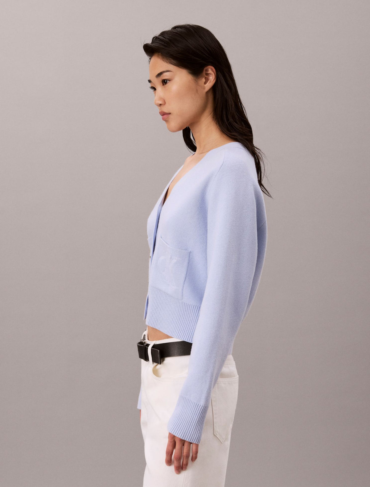 Calvin Klein Wool Cotton Raglan Cardigan