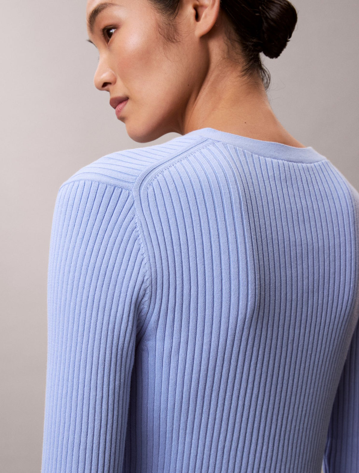 Calvin Klein Smooth Variegated Rib Sweater Cardigan