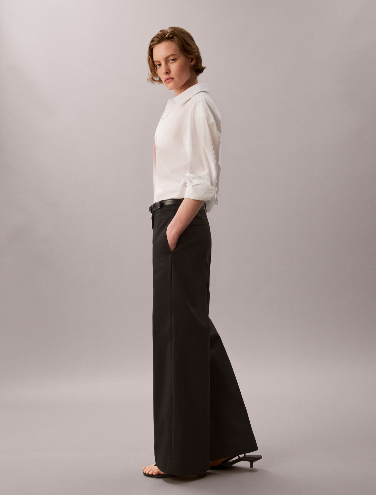 Calvin Klein Chino Wide Leg Pants