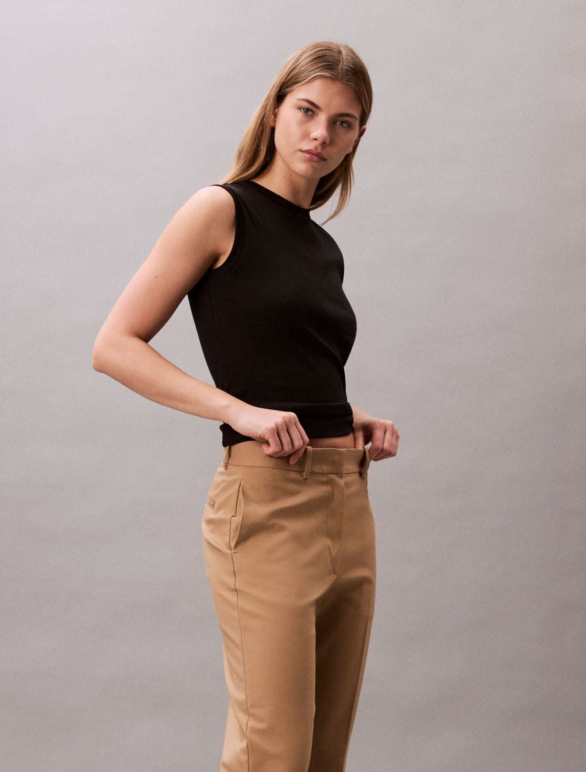Calvin Klein Cotton Stretch Straight Fit Chino Pants