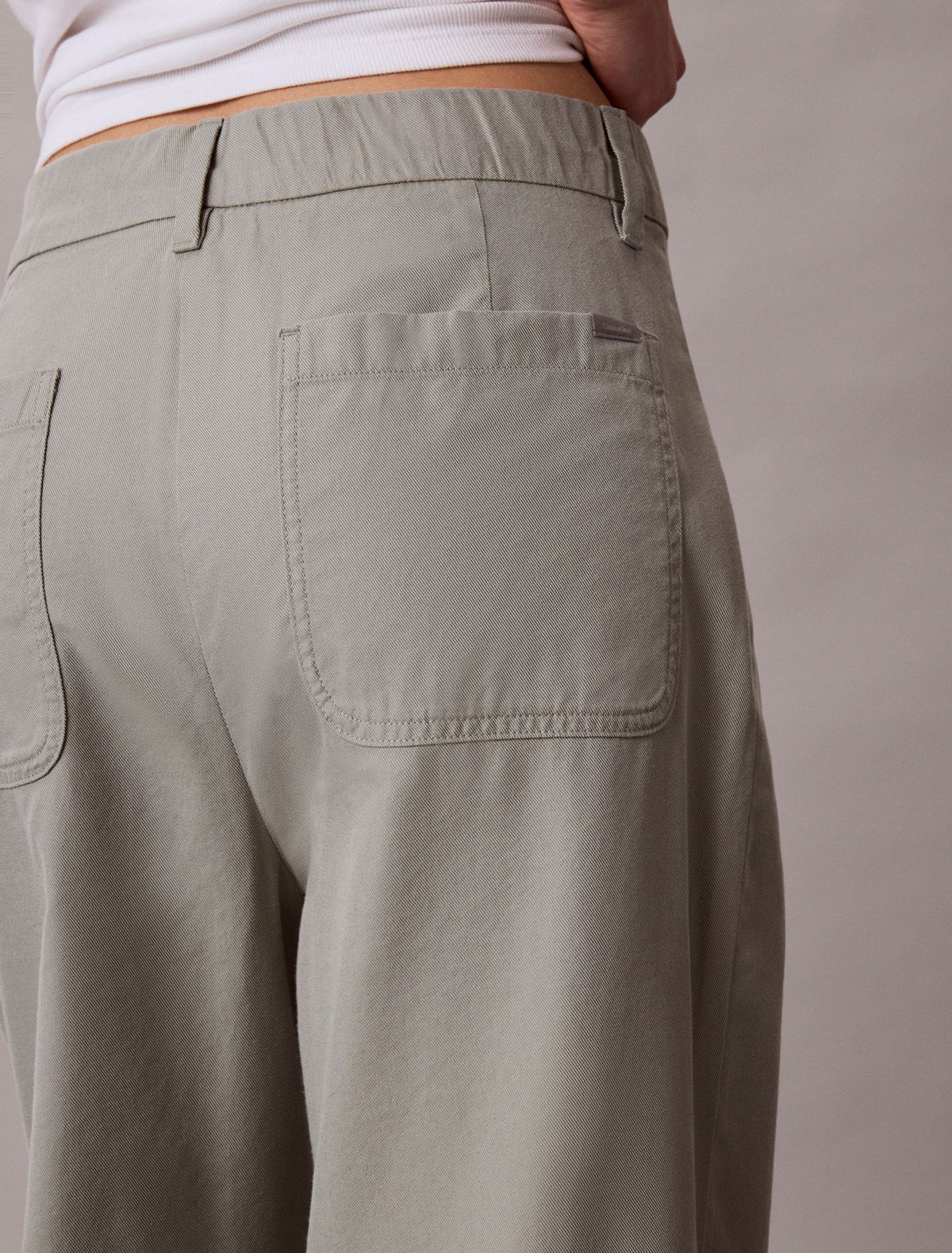 Calvin Klein Marcy Twill Wide Leg Pants