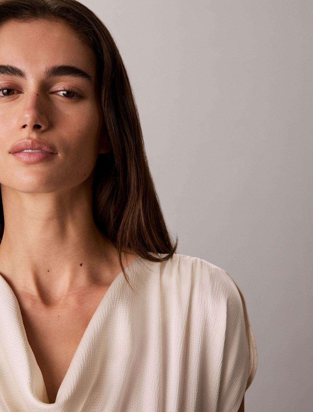 Calvin Klein Hammered Satin Midi Dress