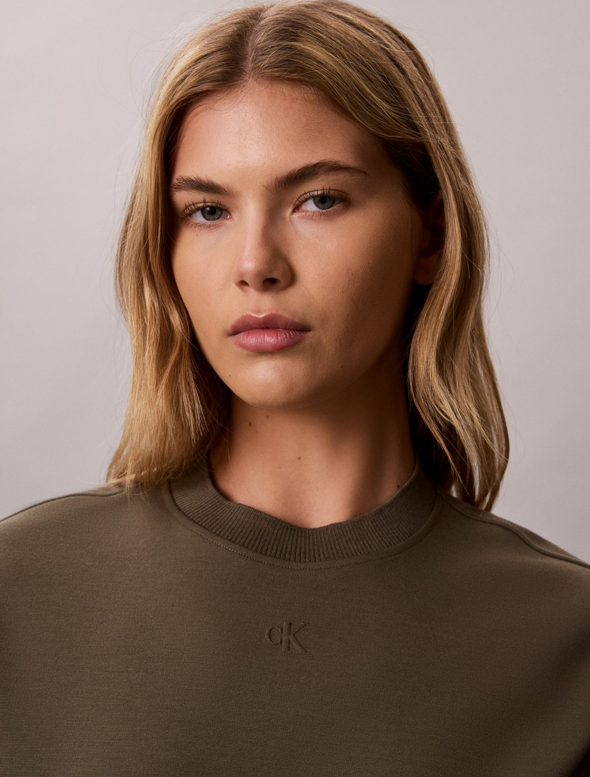 Calvin Klein Monogram Mini Sweatshirt Dress
