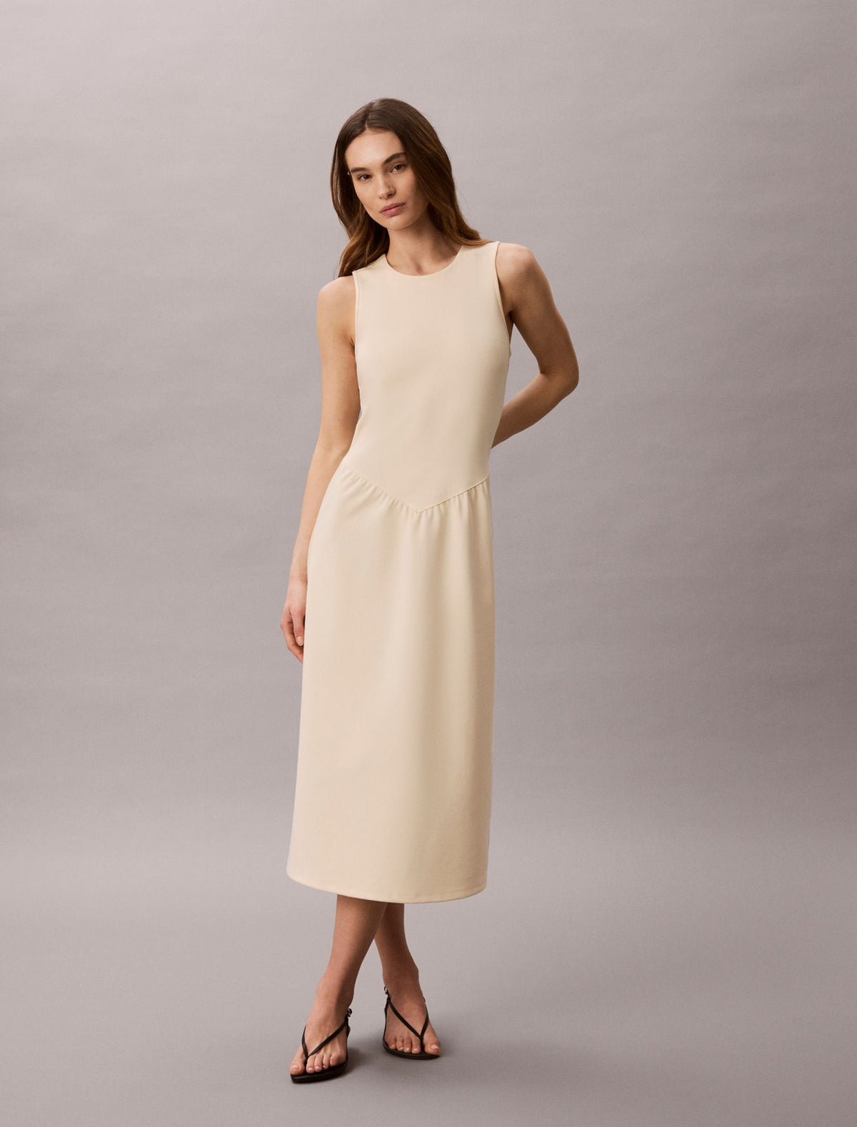 Calvin Klein Flared Midi Dress