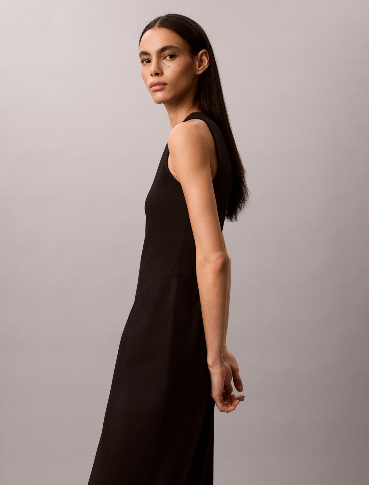 Calvin Klein Flared Midi Dress