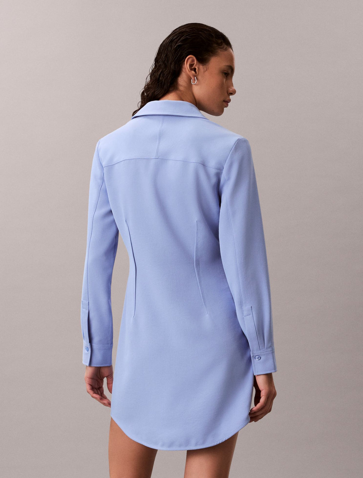 Calvin Klein Casual Twill Mini Shirt Dress