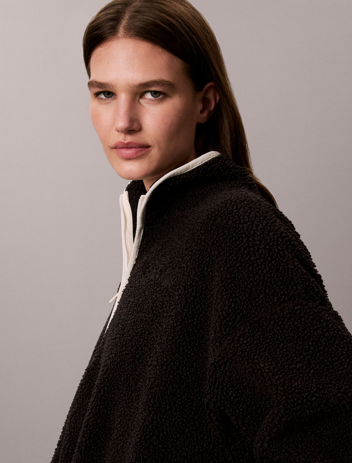Calvin Klein Sherpa 1/4 Zip Sweatshirt