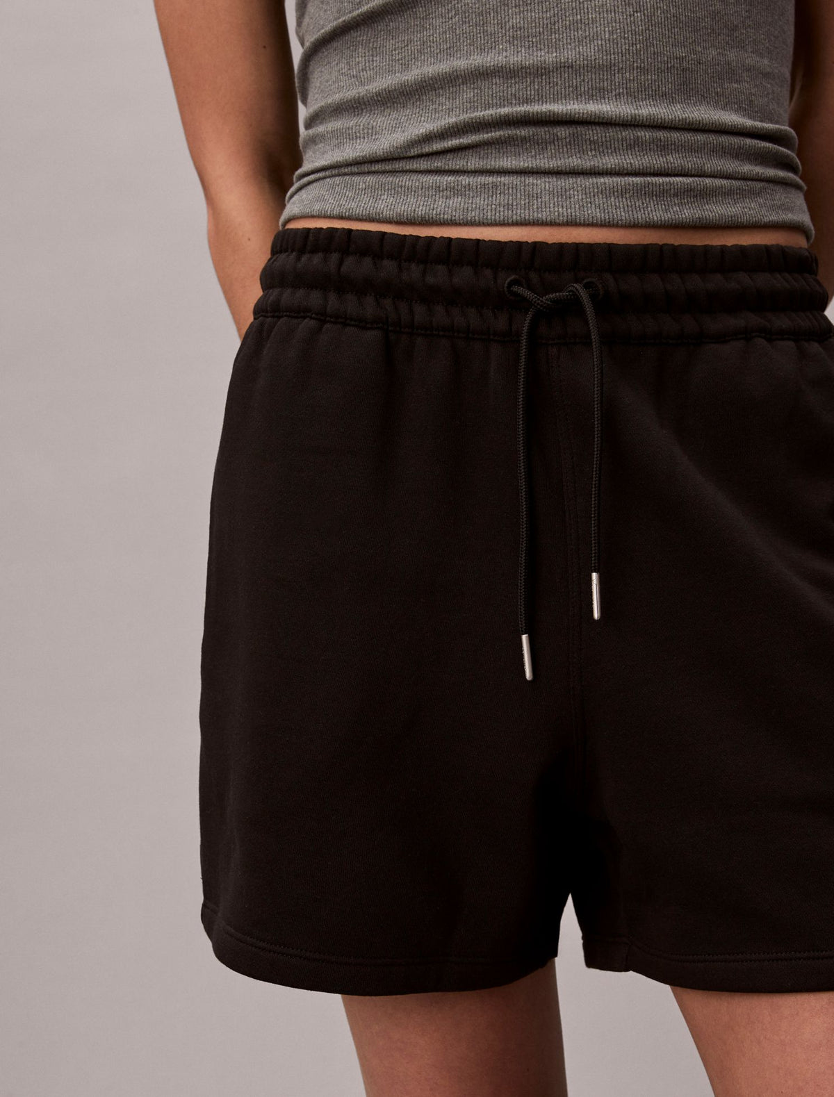 Calvin Klein Logo Tape Fleece Shorts