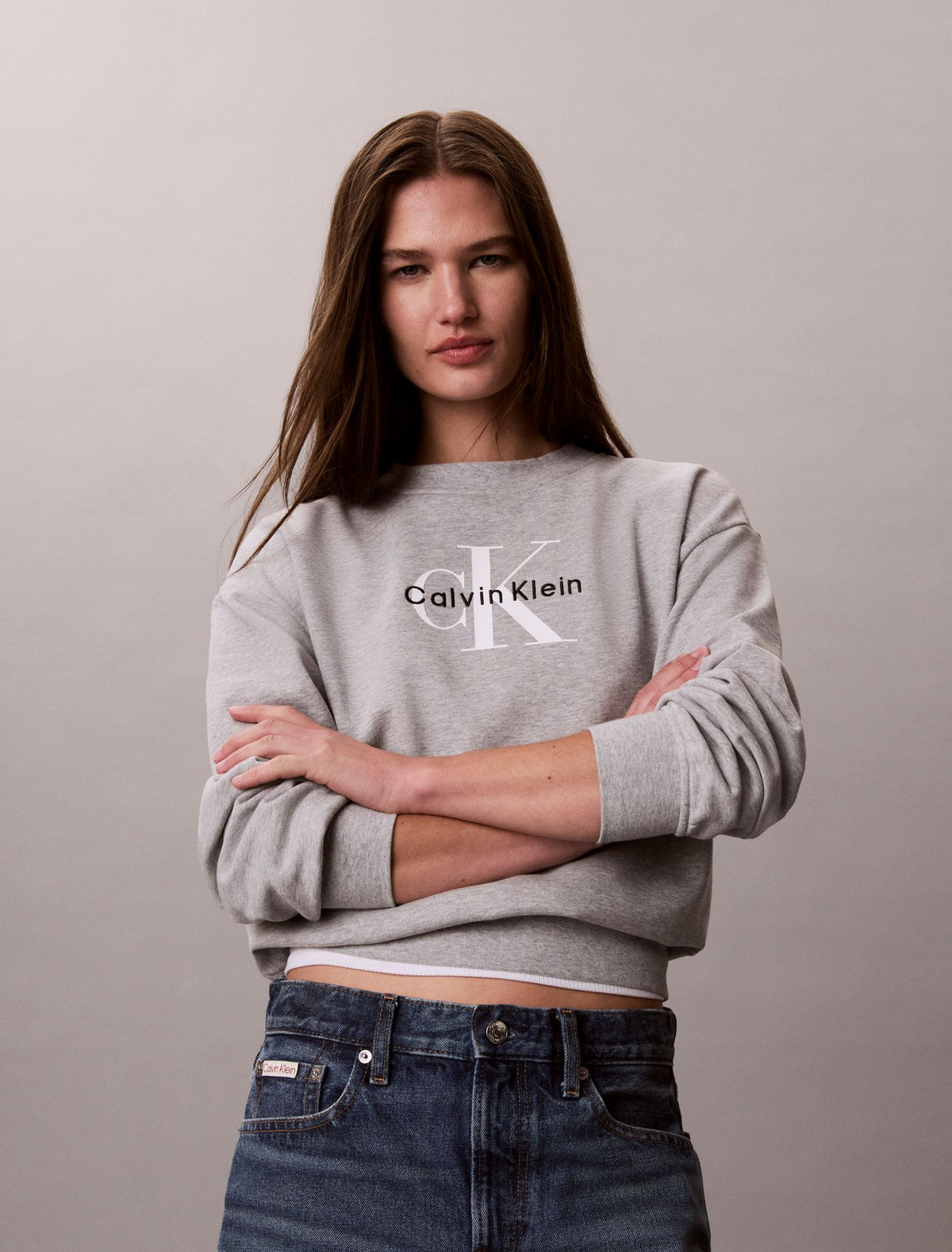 Calvin Klein Monologo French Terry Relaxed Sweatshirt