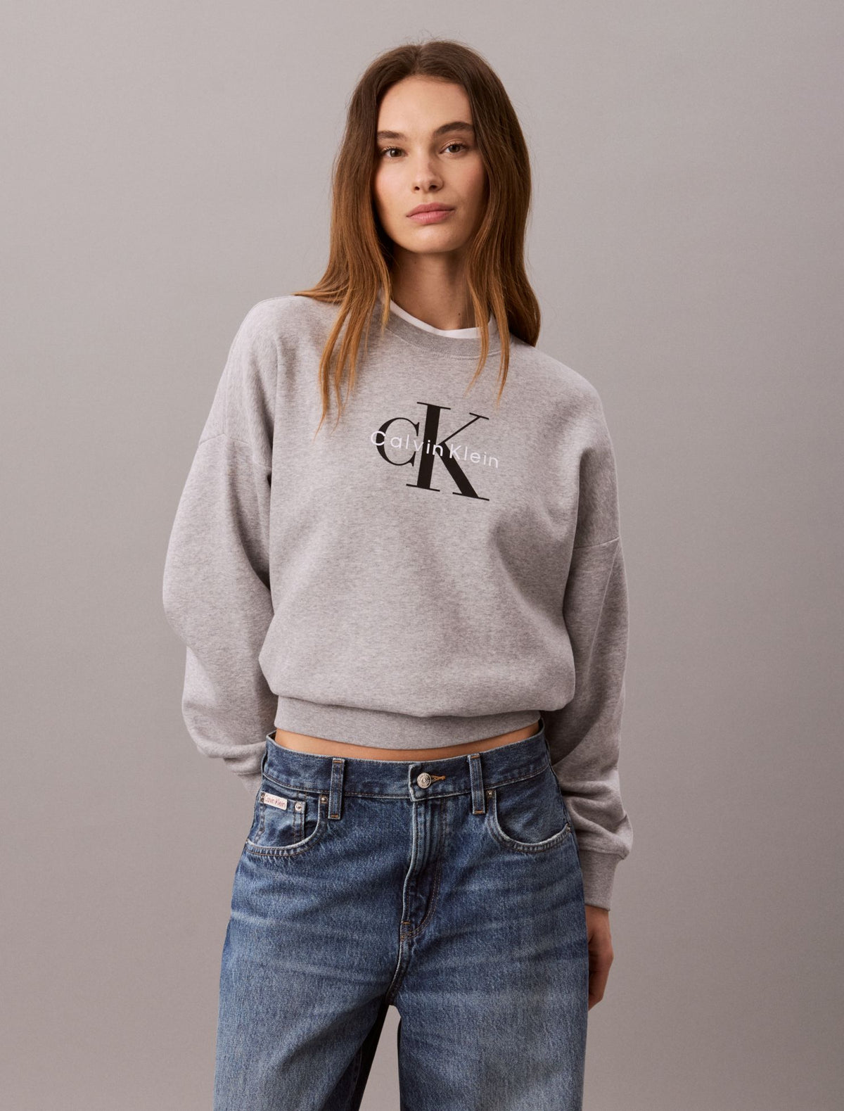 Calvin Klein Monologo Fleece Relaxed Sweatshirt