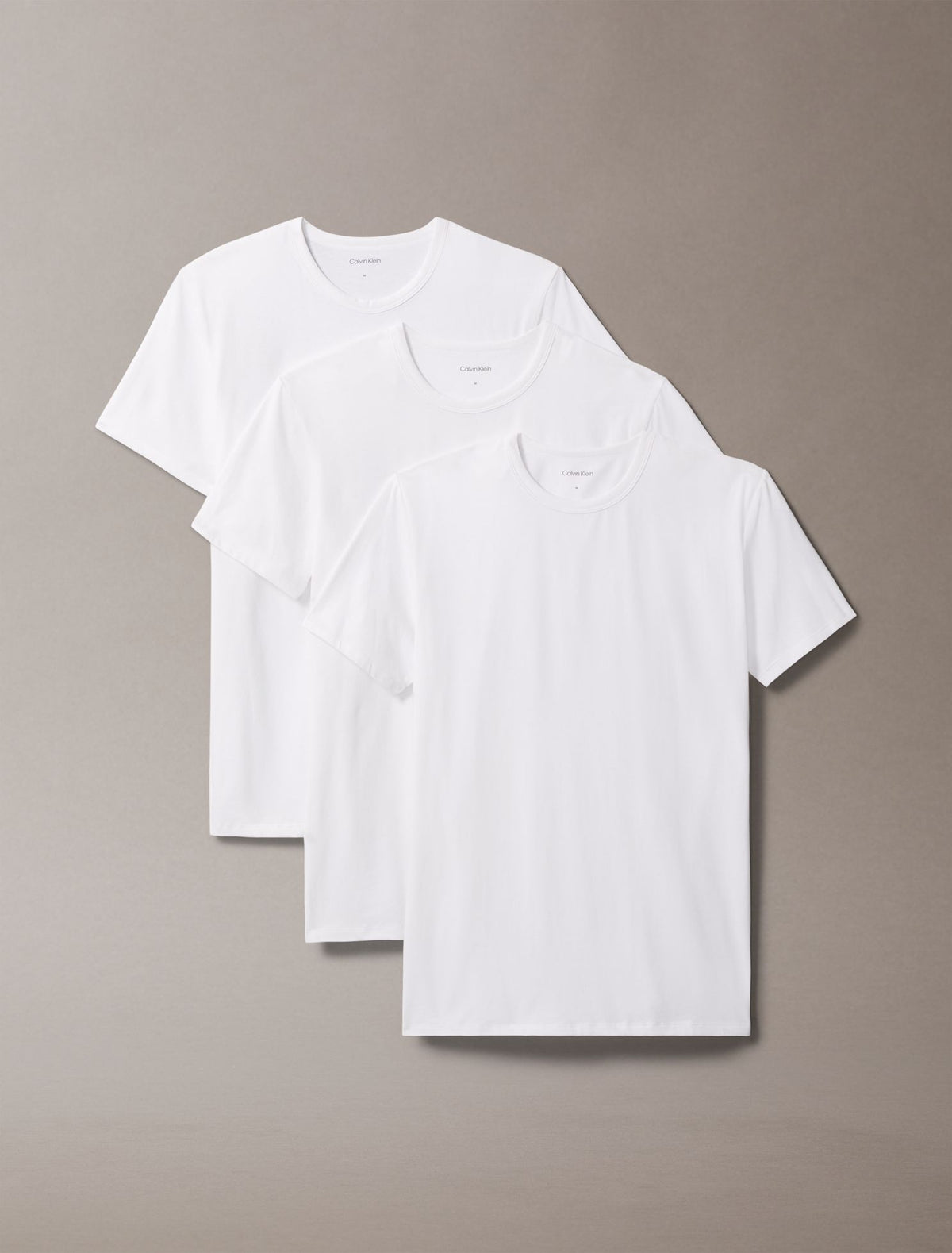 Calvin Klein Cotton Stretch Blend 3-Pack Slim Fit Crewneck T-Shirt