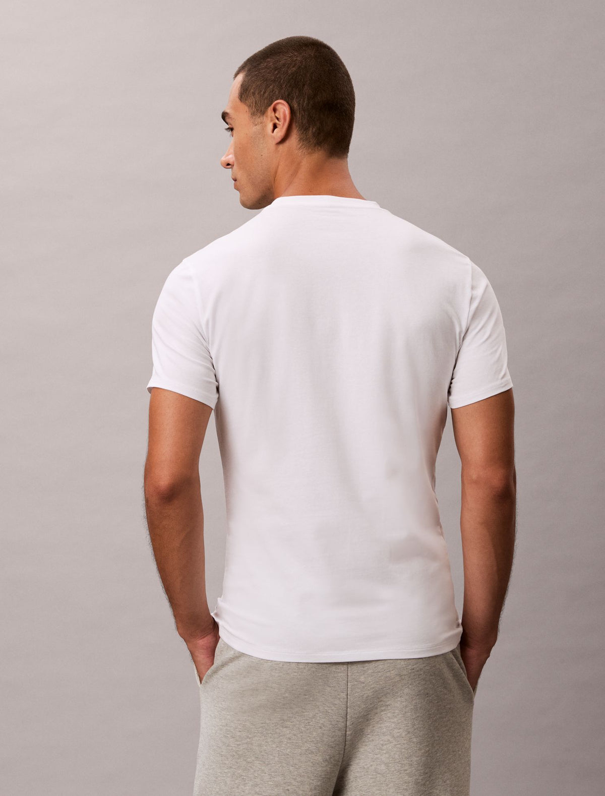 Calvin Klein Cotton Stretch Blend 3-Pack Slim Fit Crewneck T-Shirt
