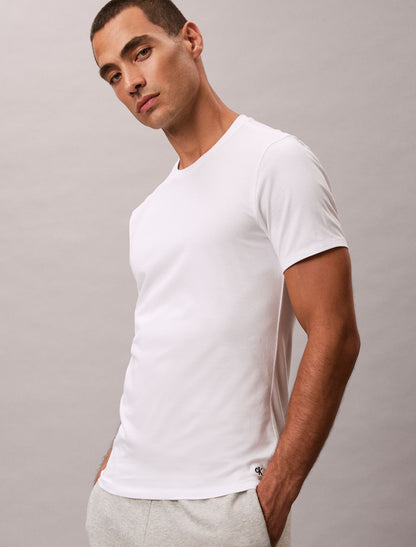 Calvin Klein Cotton Stretch Blend 3-Pack Slim Fit Crewneck T-Shirt