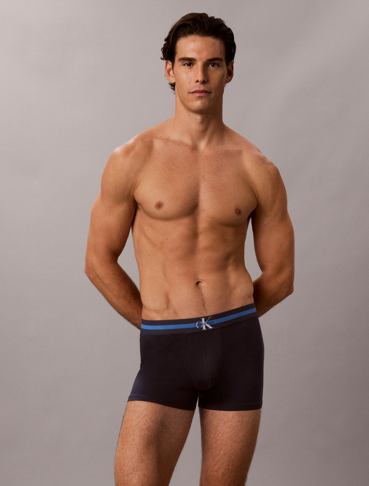 Calvin Klein Graphic Monogram Cotton Stretch 3-Pack Trunk