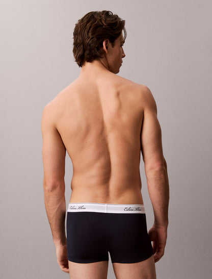 Calvin Klein Icon Cotton Stretch Script 3-Pack Low Rise Trunk