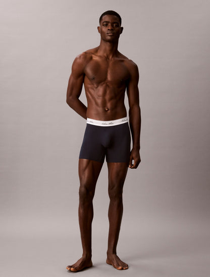 Calvin Klein Icon Cotton Stretch Script 3-Pack Boxer Brief