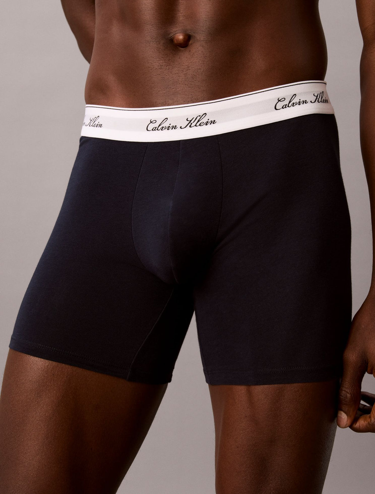 Calvin Klein Icon Cotton Stretch Script 3-Pack Boxer Brief