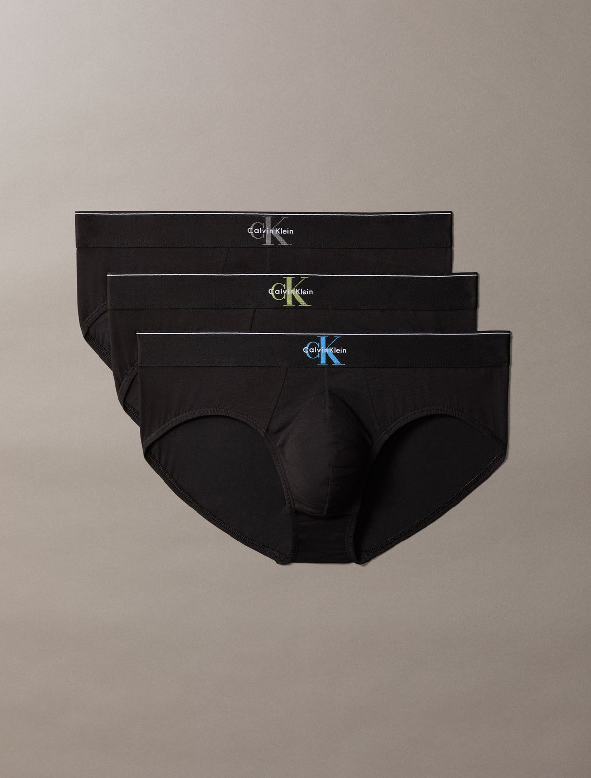 Calvin Klein Graphic Monogram Cotton Stretch 3-Pack Brief