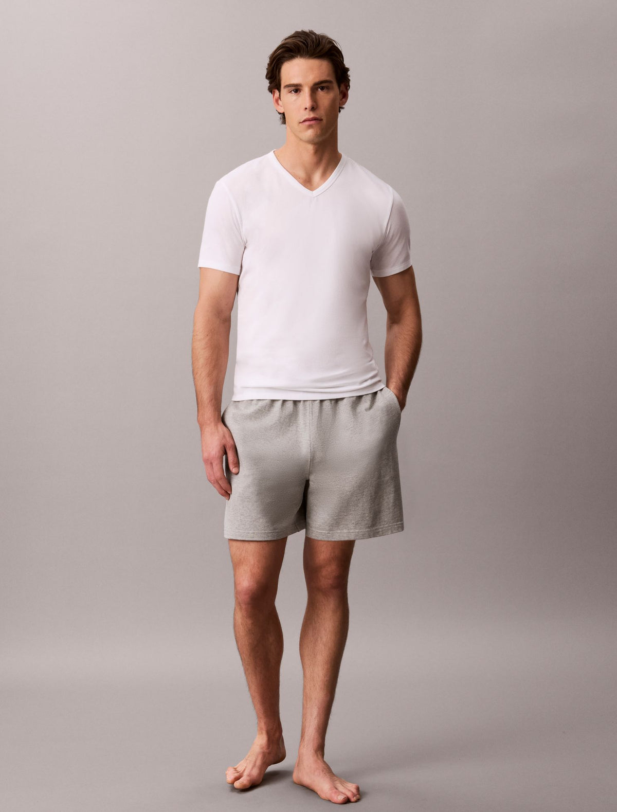Calvin Klein Cotton Stretch Blend 3-Pack Slim Fit V-Neck T-Shirt