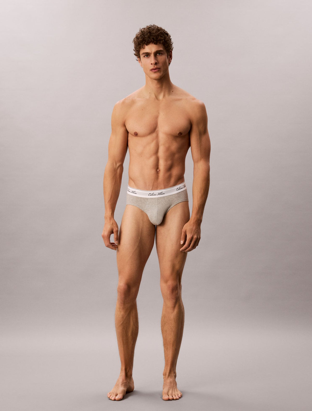 Calvin Klein Icon Cotton Stretch Script 3-Pack Hip Brief