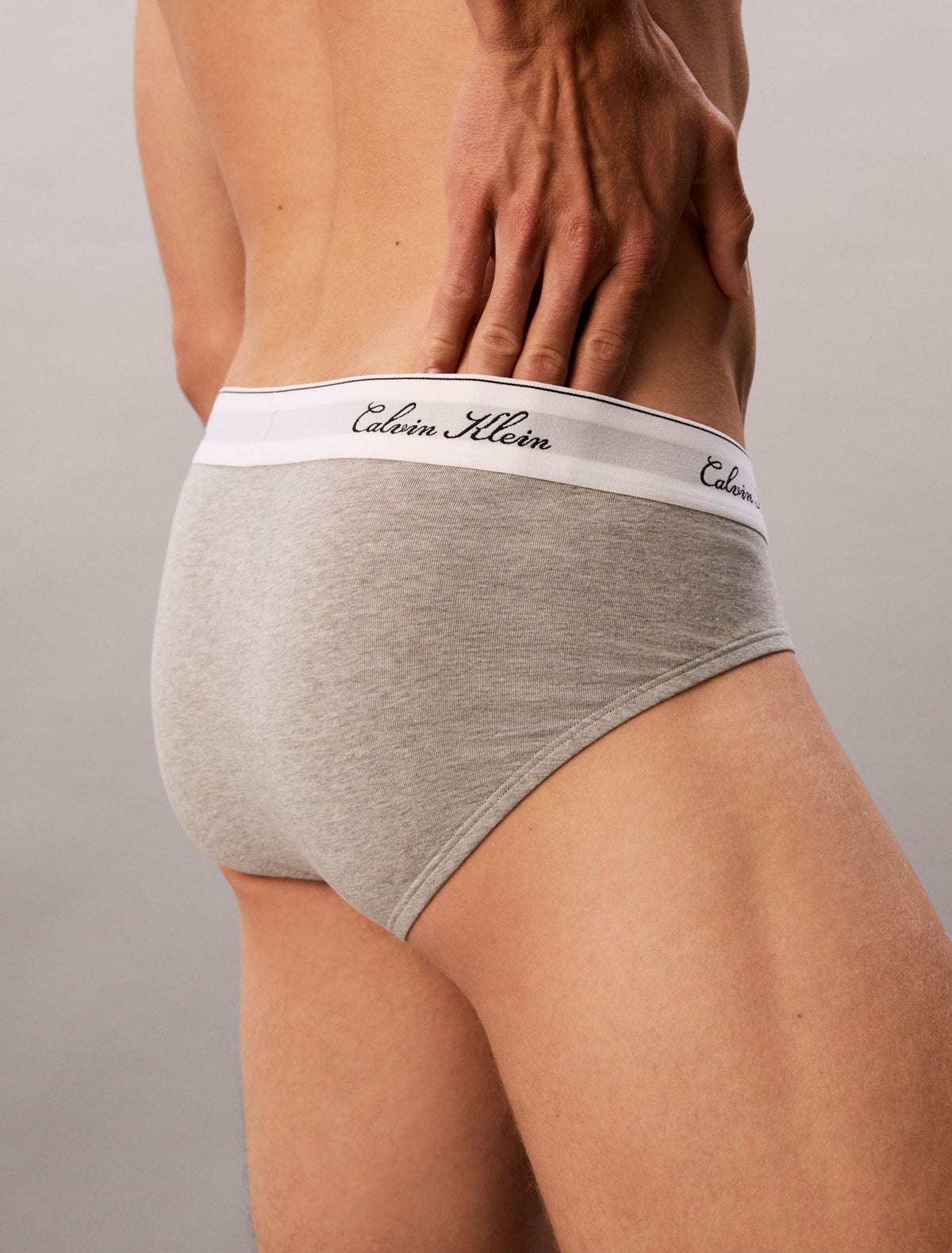 Calvin Klein Icon Cotton Stretch Script 3-Pack Hip Brief