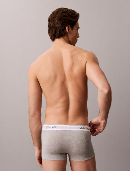 Calvin Klein Icon Cotton Stretch Script 3-Pack Low Rise Trunk