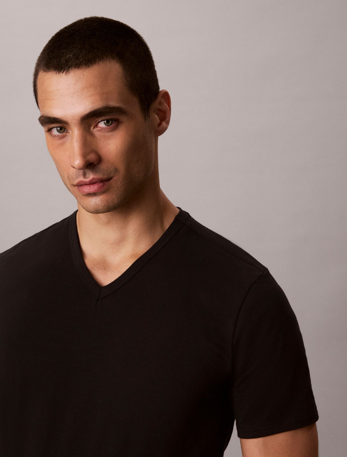 Calvin Klein Cotton Stretch Blend 3-Pack Slim Fit V-Neck T-Shirt