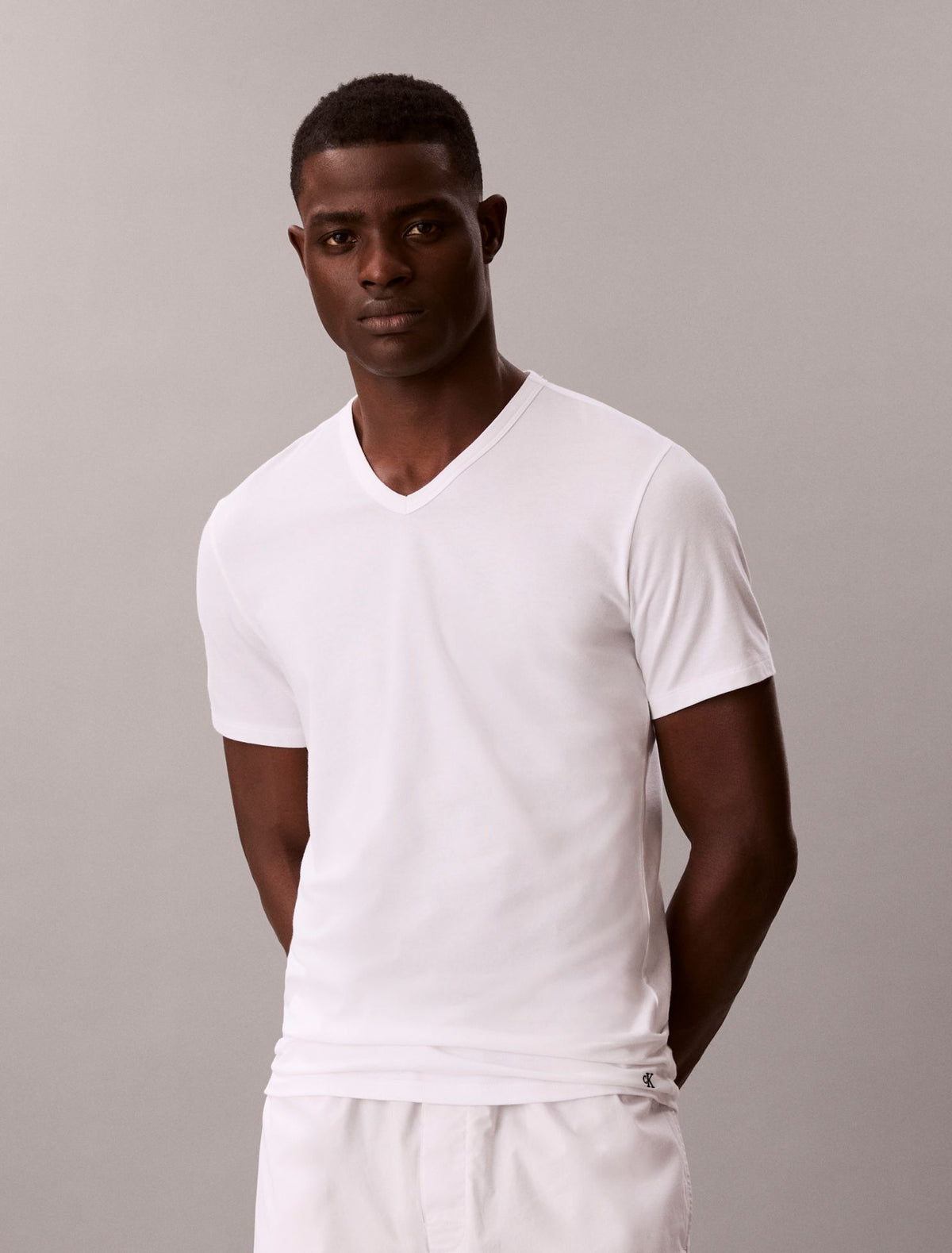 Calvin Klein Cotton Stretch Blend 3-Pack Slim Fit V-Neck T-Shirt